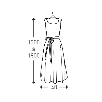 dimensions d'une robe